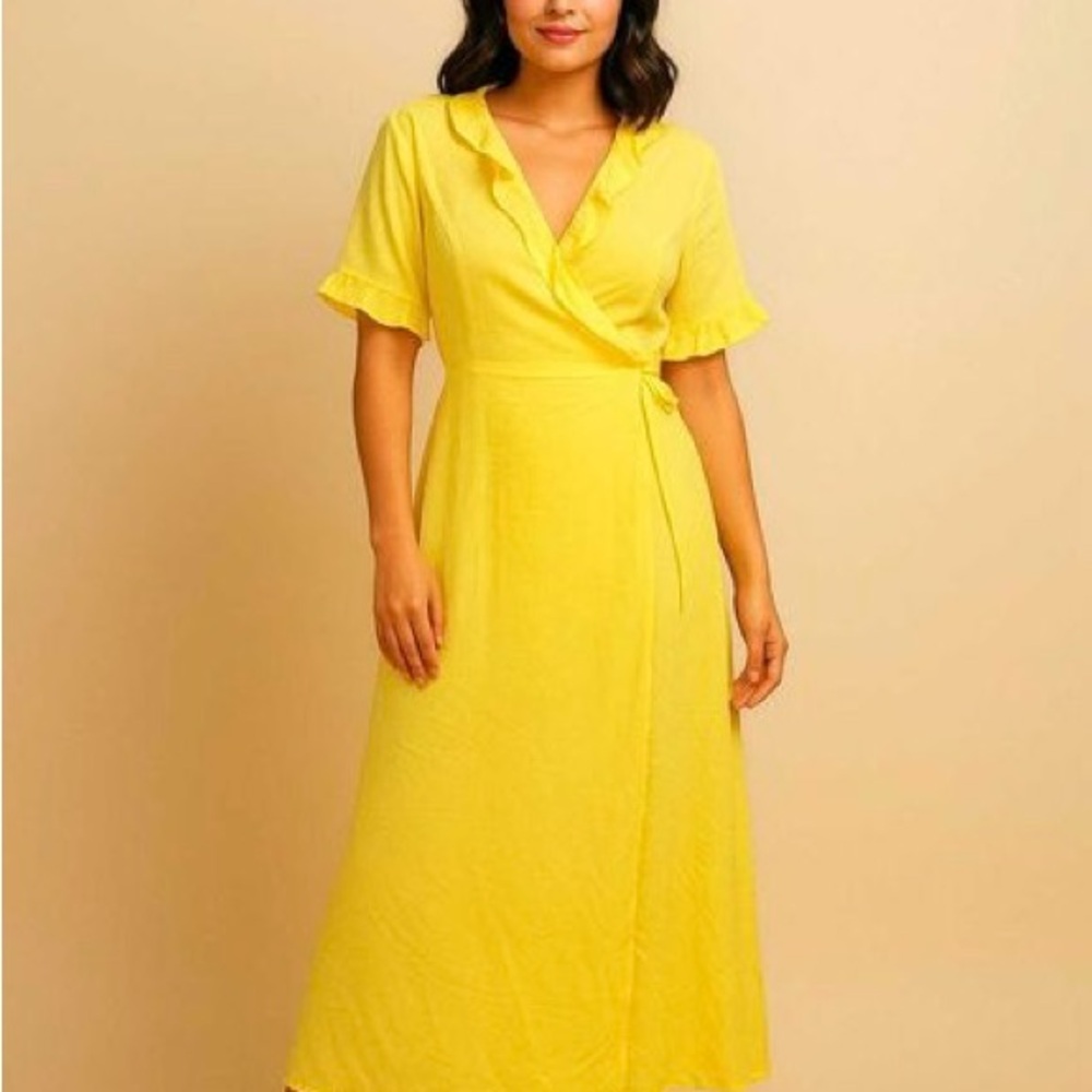 Simply Styles Yellow Maxi Dress Size Small